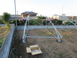 太陽光フレーム組み立て工事2